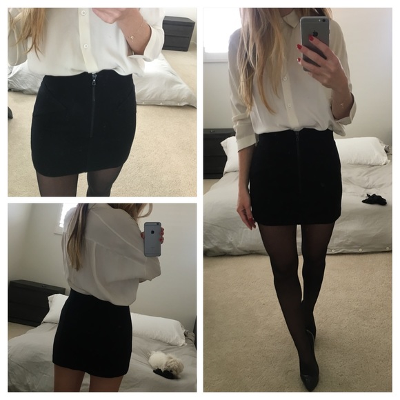 —SOLD on DEPOP— Alexander Wang 90s mini skirt XS - Picture 4 of 8